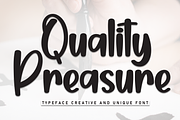 Quality Preasure | Script Font, a Handwritten Font by Scratchones (Thumbnail 1 of 8)
