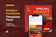Modern Furniture Instagram Post, a Social Media Template by CavenArt (Thumbnail 1 of 5)
