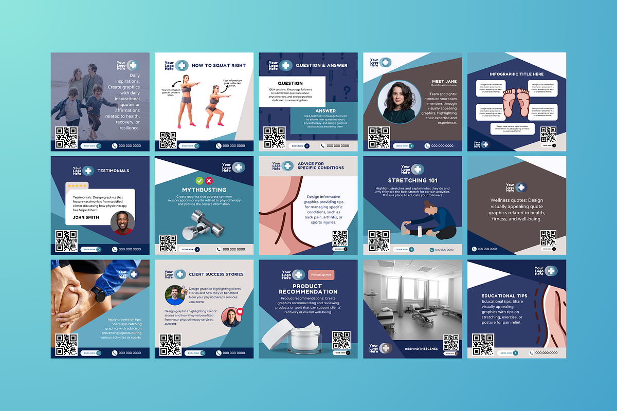 Physiotherapy Social Media, a Social Media Template by Sincerely Media (Photo 8 of 9)