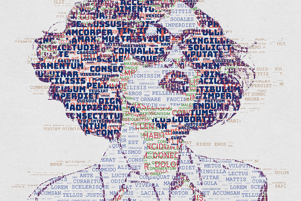 Typo Portrait Text Portrait Action, an Action Add-On by DesignRocket