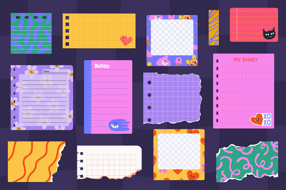 250+ Funky Digital Planner Kit, a Decorative Illustration by IuliiaSavko (Photo 21 of 22)