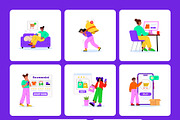 75 E-commerce Illustration Bundle, a Person Illustration by Creative Stall (Thumbnail 11 of 12)