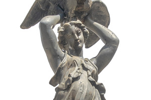Woman figure with swan