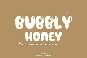 Bubbly Honey Font, a Font by Nicolo Pumpkins