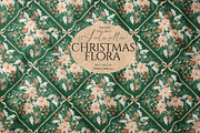 Christmas Botanical Grid Pattern, a Pattern Graphic by SirenaArt (Thumbnail 1 of 20)
