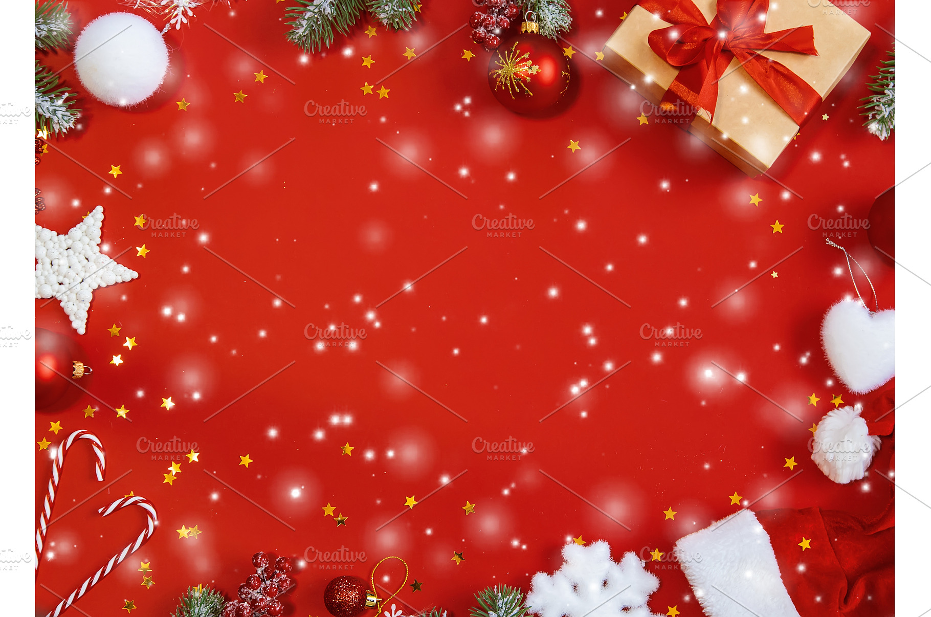 Christmas background with festive, a Holiday Photo by yanadjana