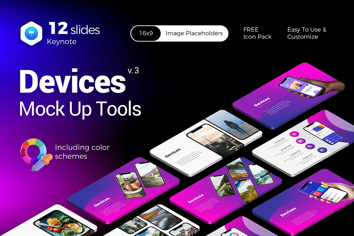 Devices Mockup Tools Keynote, a Presentation Template by Presentation Templates (Photo 1 of 13)