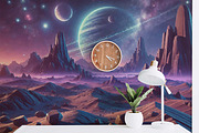 watercolor space planet background, a Background Graphic by AAN Seamless Shop (Thumbnail 2 of 4)