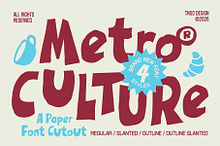 Metro Culture - Cutout Display Font