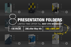 Bundle: 8 Presentation Folders