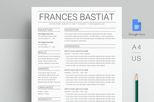 Google Docs Resume Template