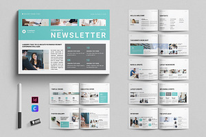 Company Newsletter Landscape, a Brochure Template by E-Type