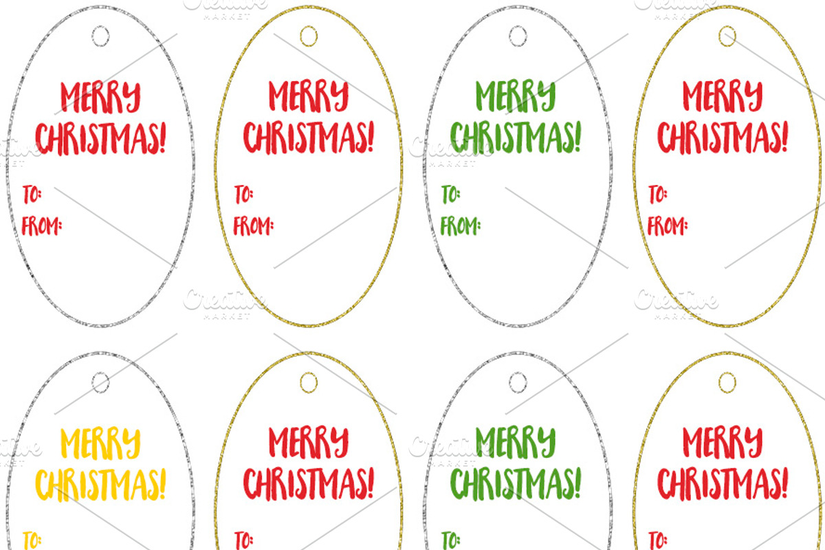 12 Digital Christmas Tags, a Card Template by Art Cascadea (Photo 2 of 2)