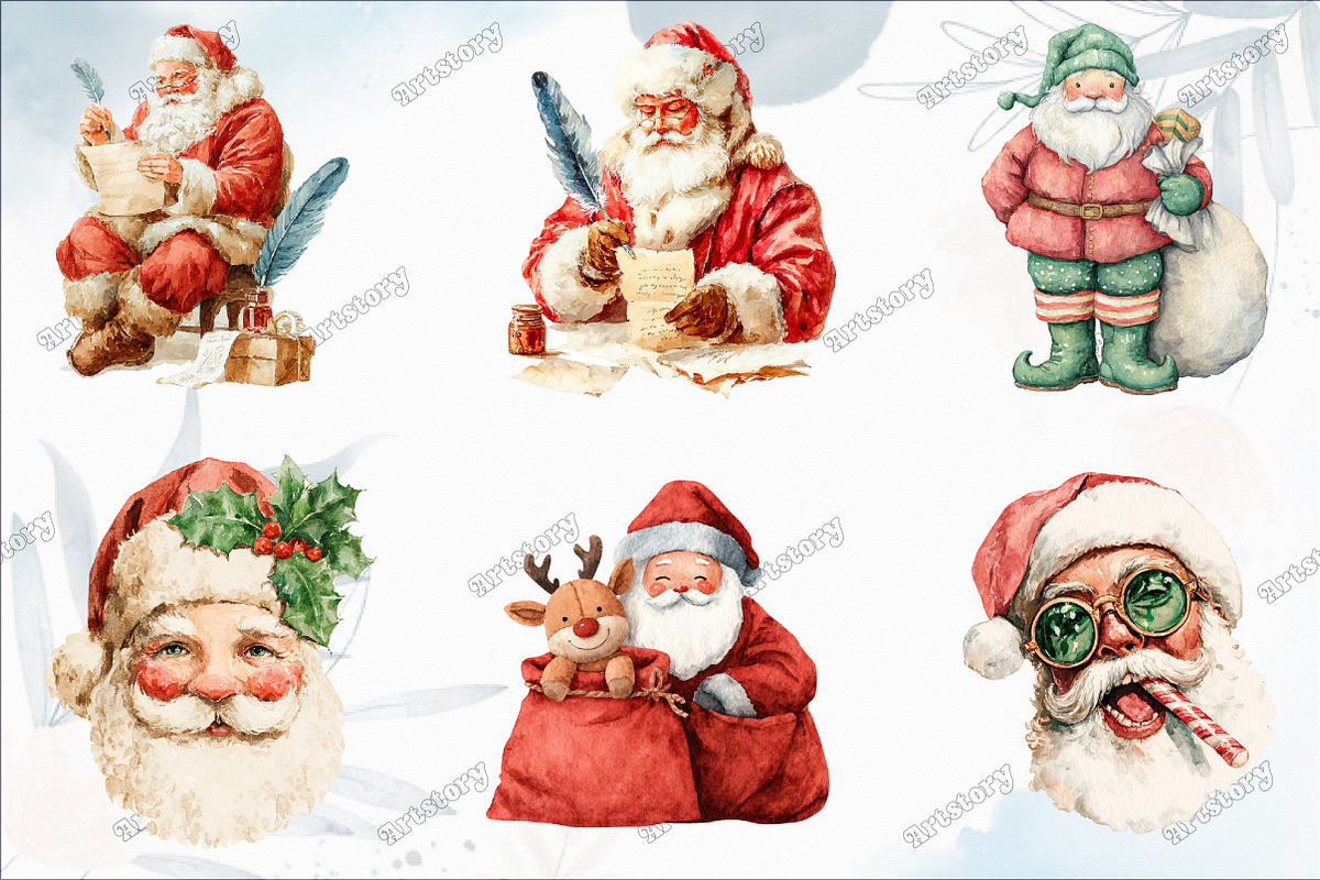Santa Claus Clipart, a Graphic by designcity5 (Photo 2 of 5)