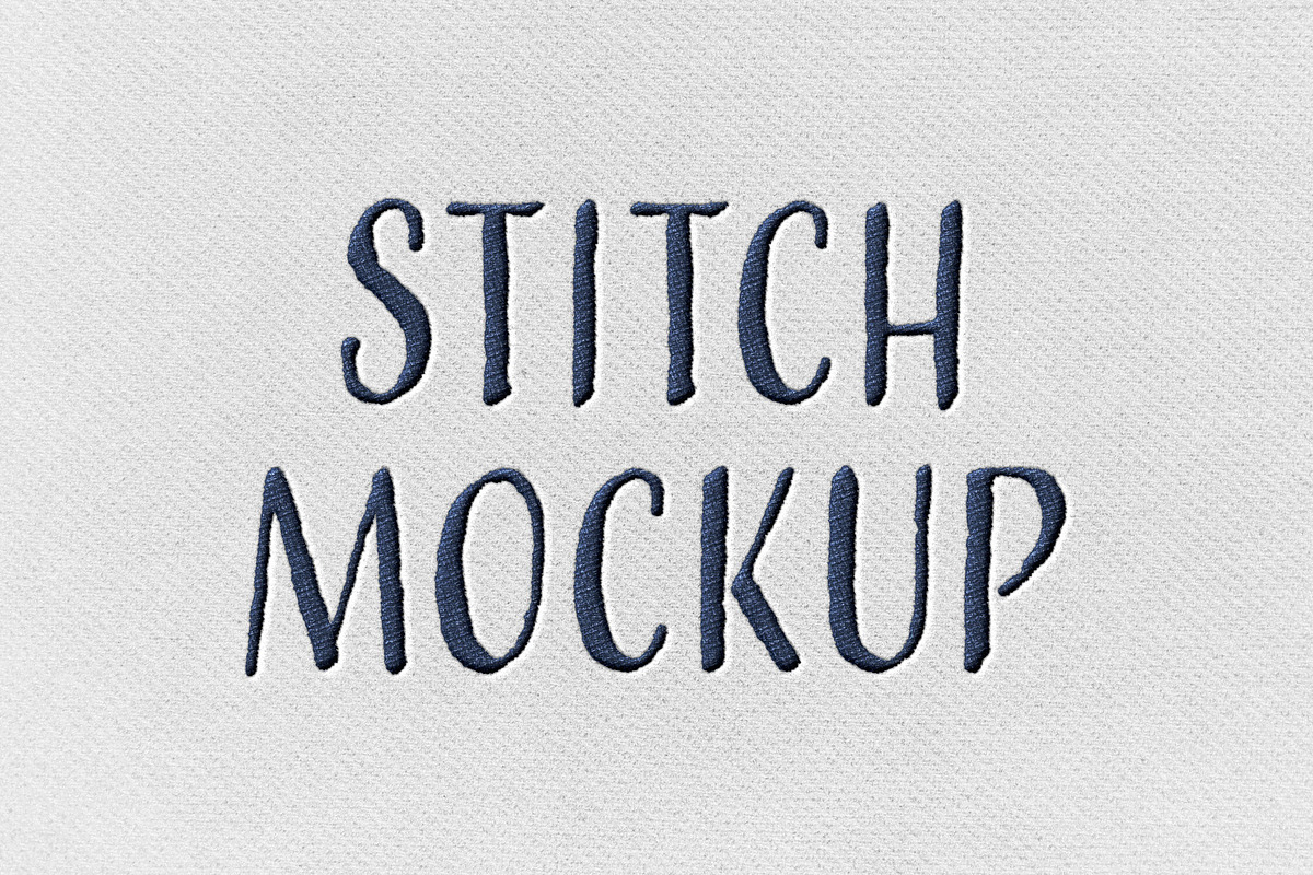 Stitching Embroidery Logo Mockup, a Mockup by Design Squad (Photo 1 of 4)