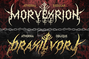 Atherna, a Blackletter Font by Burntilldead (Thumbnail 4 of 11)
