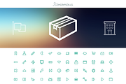Iconomous - Outlined Icons, an Outline Icon by oelhoem (Thumbnail 1 of 3)