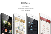 iOS UI Sets 4 Colors, an iPhone Mockup by Yuriy Kondratkov (Thumbnail 1 of 5)