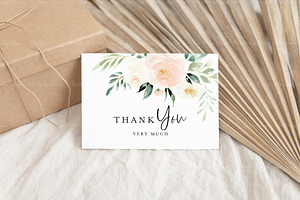 Boho 5x3.5 RSVP Card Mockup