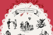 Vintage romance- Valentine's day, a Seasonal Illustration by Pamyatka Shop (Thumbnail 3 of 18)