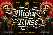 Micky Rinse Typeface, a Blackletter Font by alit design (Thumbnail 1 of 20)
