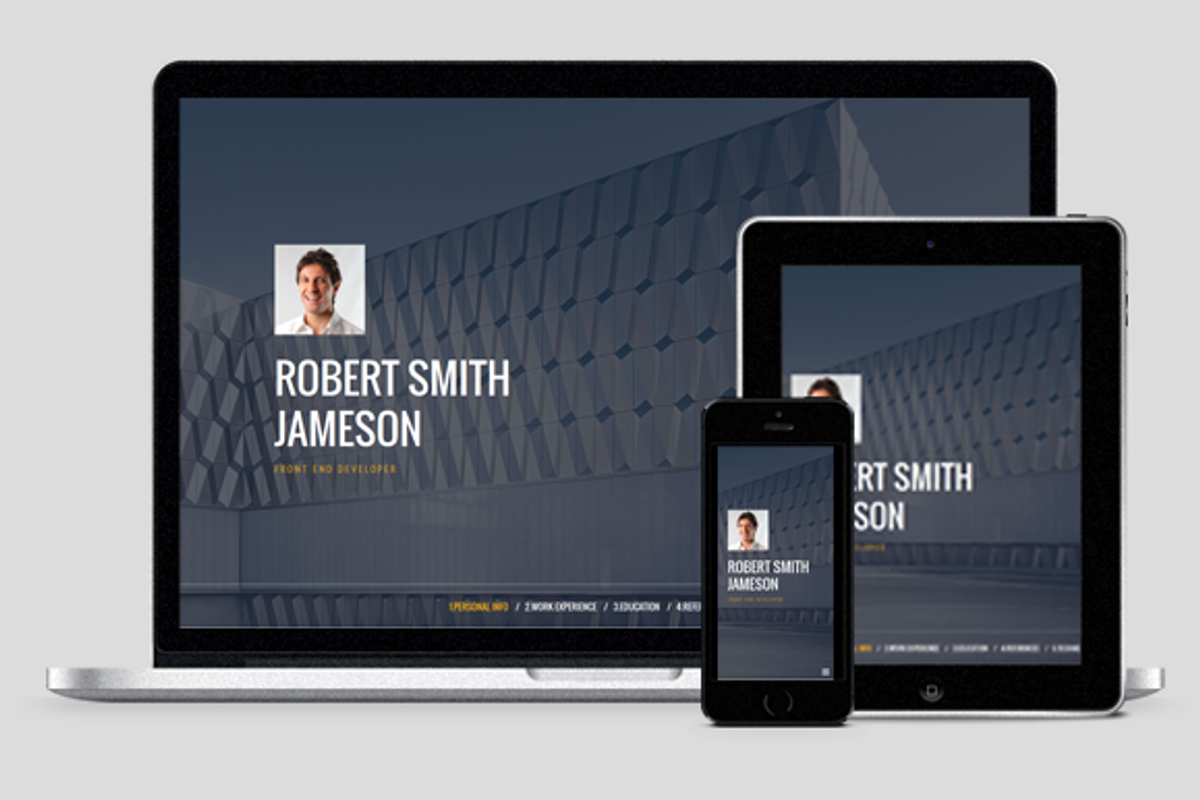 RSJ Resume - CV / Portfolio WP Theme, a WordPress Template by europadns (Photo 1 of 9)