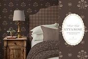 Vintage Brown Floral Print Patterns, a Pattern Graphic by Eclectic Anthology (Thumbnail 13 of 14)