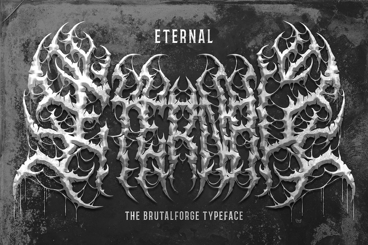 Graven Death Metal Font, a Blackletter Font by Fonday Studio (Photo 2 of 11)