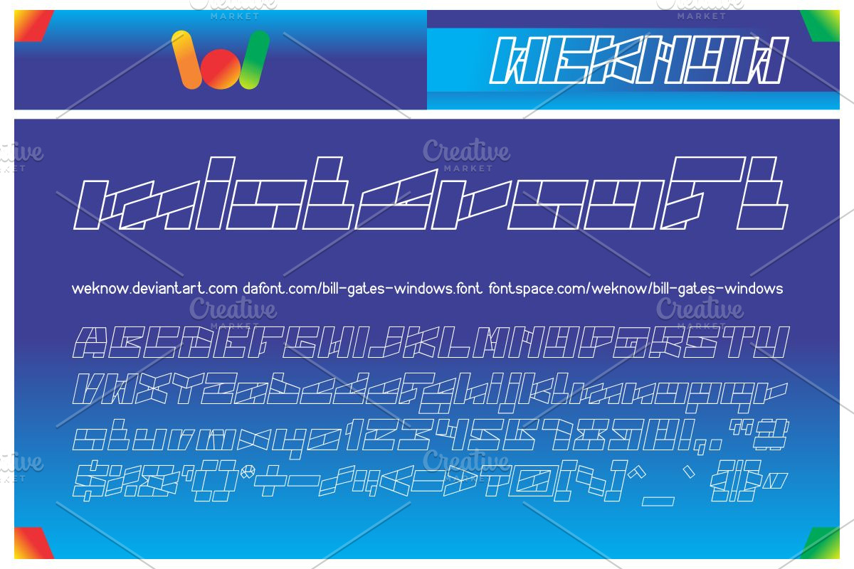 bill gates windows font preview 3