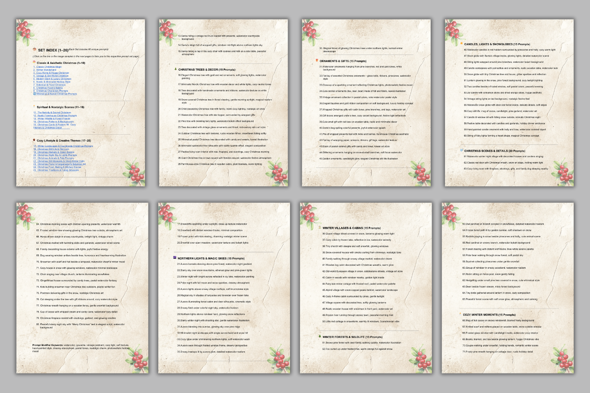 2000+ Christmas & Winter AI Prompts, an Object Graphic by Daffodil Dream Studio (Photo 2 of 6)