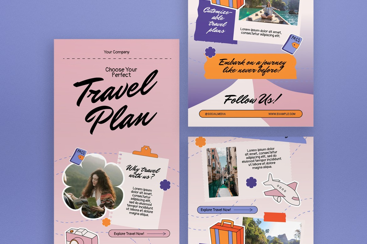Travel Newsletter, a Social Media Template by graphicook (Photo 2 of 3)