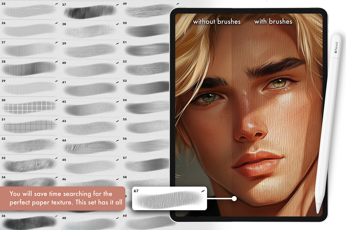 Procreate Paper Texture Brushes, a Brush Add-On by Revabrush (Photo 10 of 10)