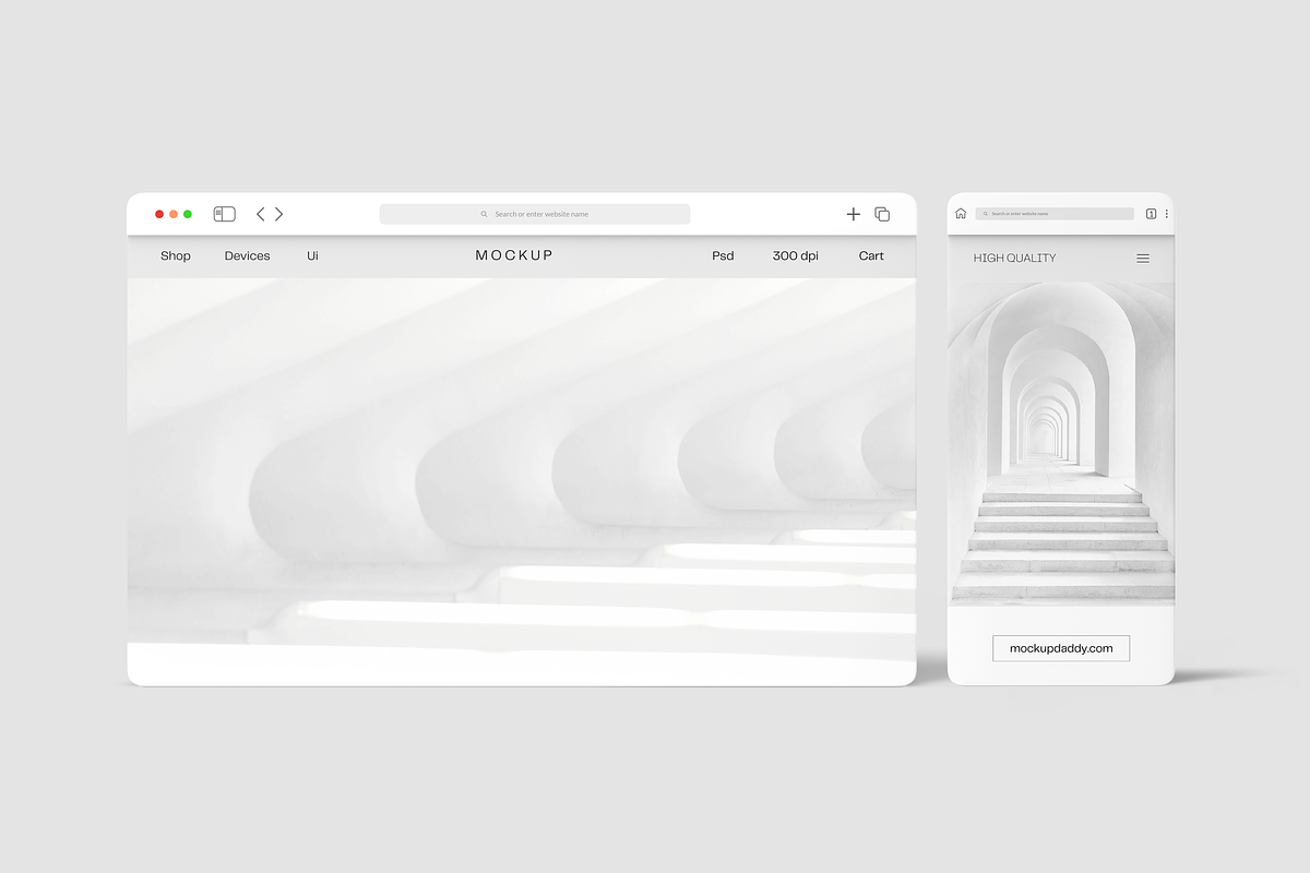 Clean Responsive Web & App UI Mockup, a Device Mockup by Mockupdaddy (Photo 2 of 40)