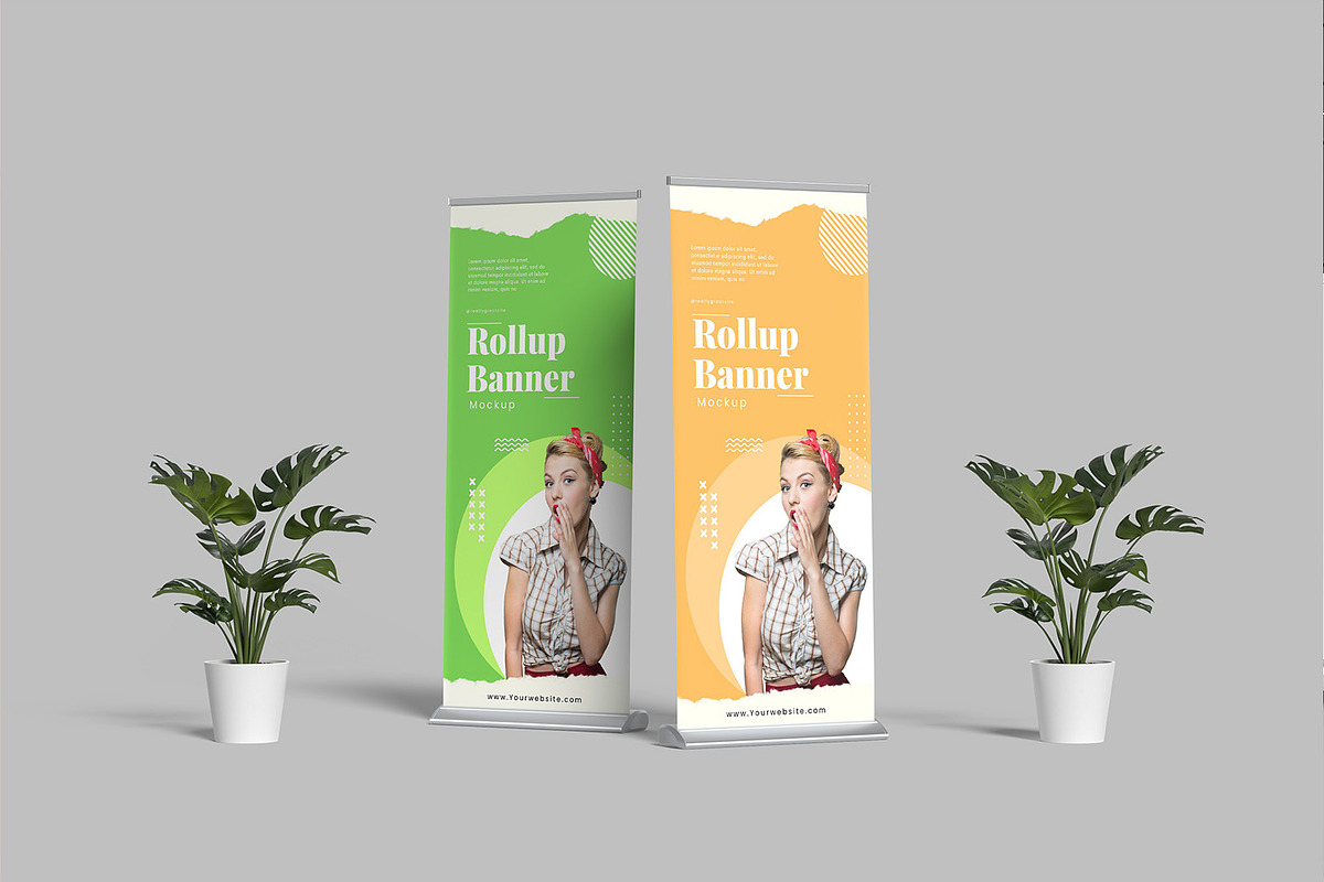 Rollup Banner Mockup, an Advertising Mockup by mahremdesign (Photo 8 of 9)