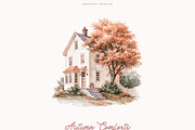 Autumn Comforts Collection, a Seasonal Illustration by PeDe Designs (Thumbnail 9 of 20)