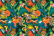WILD JUNGLE, a Pattern Graphic by PenguinHouse (Thumbnail 6 of 9)