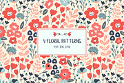 Colorful floral pattern, a Pattern Graphic by Cozy pattern shop (Thumbnail 1 of 5)