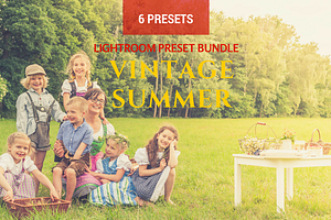 6 Summer Vintage Lightroom Presets