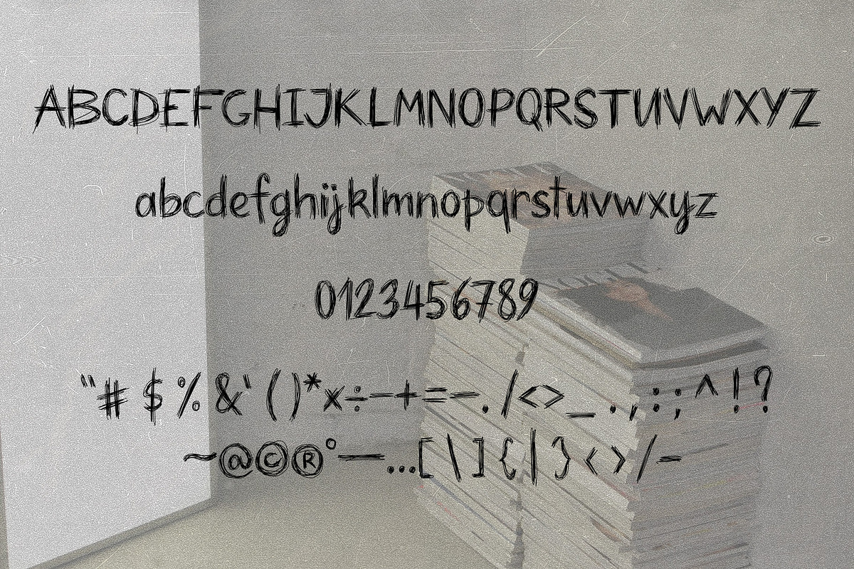 FEISTY - scribble handwriting font, a Handwritten Font by alenaganzhela (Photo 8 of 11)