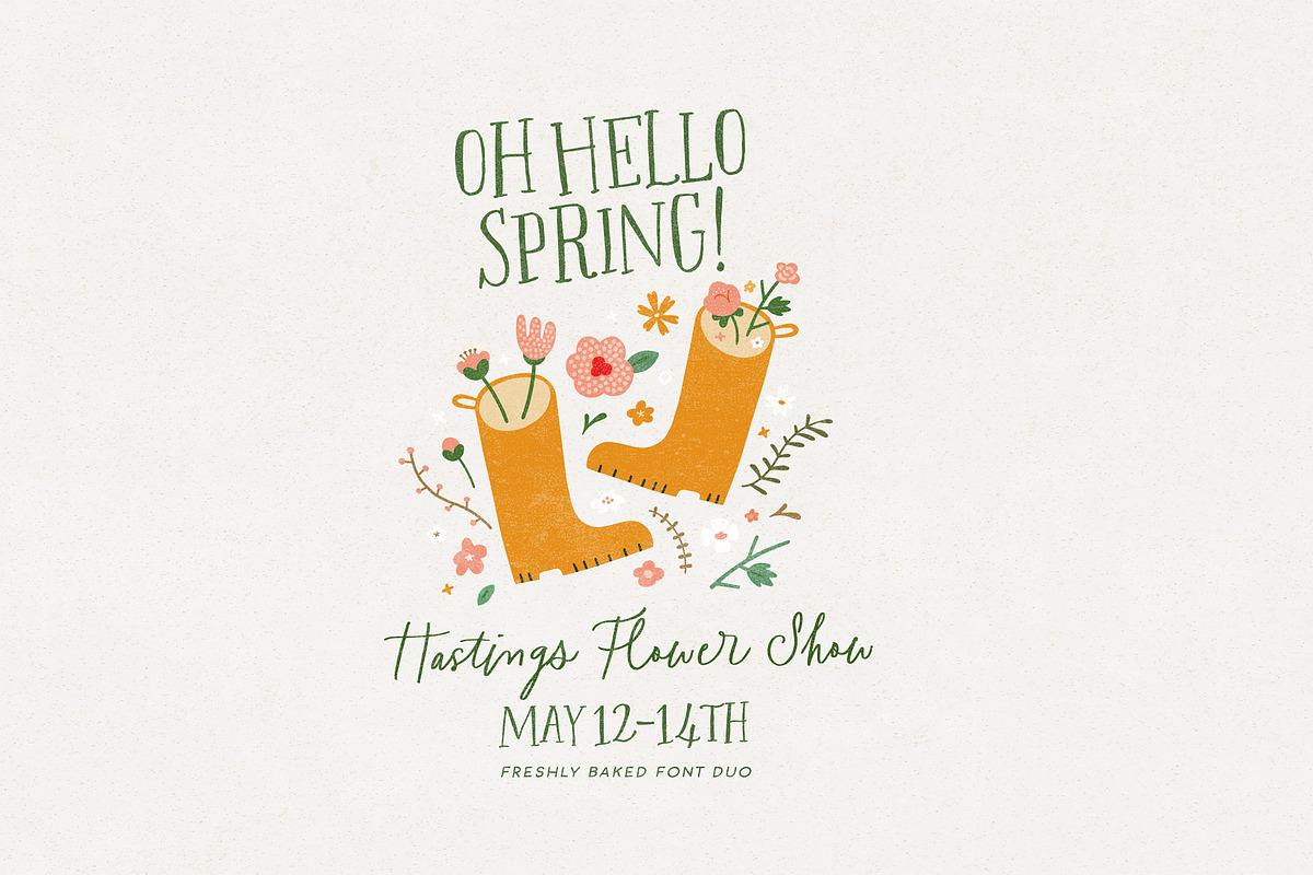 The Freshly Baked Font Trio & Dings, a Script Font by Nicky Laatz (Photo 20 of 24)
