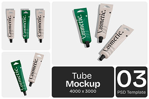 Glossy Tube Mockup, a Packaging Mockup by Permadi Creative