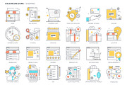 Color line icons, an Outline Icon by Howcolour (Thumbnail 10 of 32)