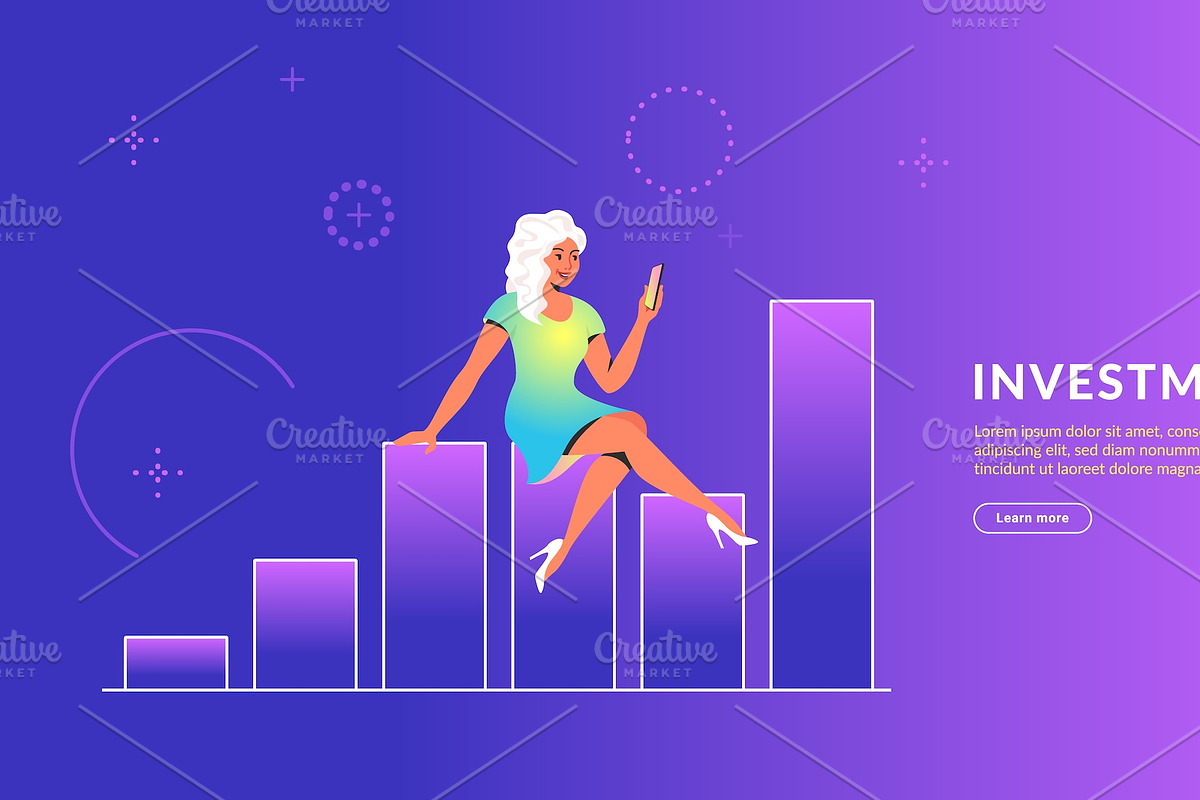 Investments & Analytics graphs, a Finance Illustration by Julia Tim (Photo 3 of 5)
