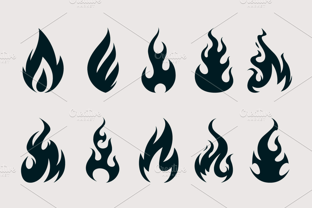 Vector Fire Icons, a Solid Icon by Vecster (Photo 5 of 6)