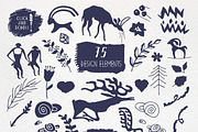 Big kit for design. PETROGLYPHS., an Animal Illustration by OlgaAlekseenko (Thumbnail 2 of 5)