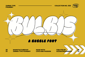 Bulbis - Bubble Font, a Handwritten Font by Zarma Type