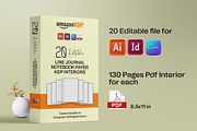 Notebook Journal Paper KDP Interiors, a Stationery Template by Graphic Template (Thumbnail 3 of 3)