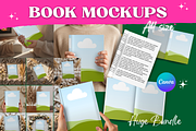 Book Mockup A4 Canva Template Bundle, a Books & Magazine Mockup by GraphiCarola (Thumbnail 1 of 13)