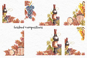 Wine and grapes set illustrations, a Food Illustration by Ann Astro (Thumbnail 9 of 9)