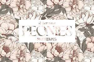 10 Peonies Patterns Vol.2